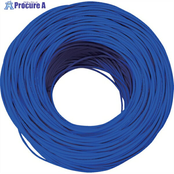 TRUSCO LANケーブル カテゴリ5e 100m 青 TUTP-CAT5E-100B 1巻 ▼261-3503
