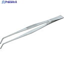 TRUSCO ステンレス製ピンセット 300mm 曲ギザ付 TSP-40 (300MMサキマゲ) 1本 ▼270-9139