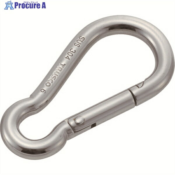TRUSCO ステンレススナップフック B型 線径Φ6×開口9mm (2個入) TSF-6B 1袋 ▼275-0708