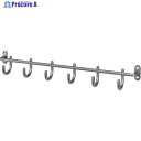TRUSCO 六連フック シルバー色 TRSF-5SV 1個 ▼337-8244