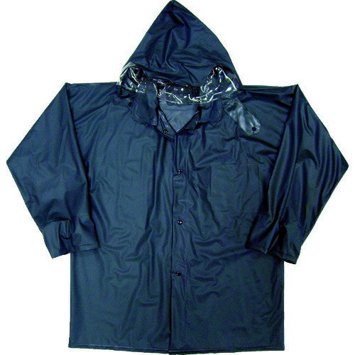 TRUSCO レインスーツ 3Lサイズ ネイビー TRW553L 1着 ▼360-0238