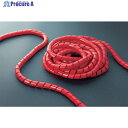 TRUSCO スパイラルチューブ10m 結束径12.0~35.0 赤 TSP15R 1巻 ▼414-7057