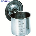 TRUSCO ステンレスポット蓋付 80x80 0.38L 手ナシ TSH-4608 1個 ▼488-6101