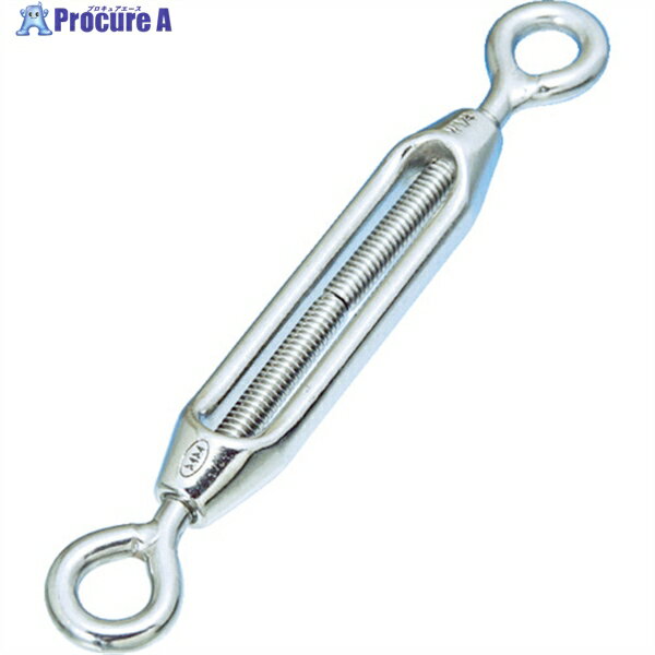 TRUSCO ステンレス製 枠式ターンバックル アイ＆アイタイプ ねじ径M4 (1個入) TTB-4EM 1個 ▼782-9272