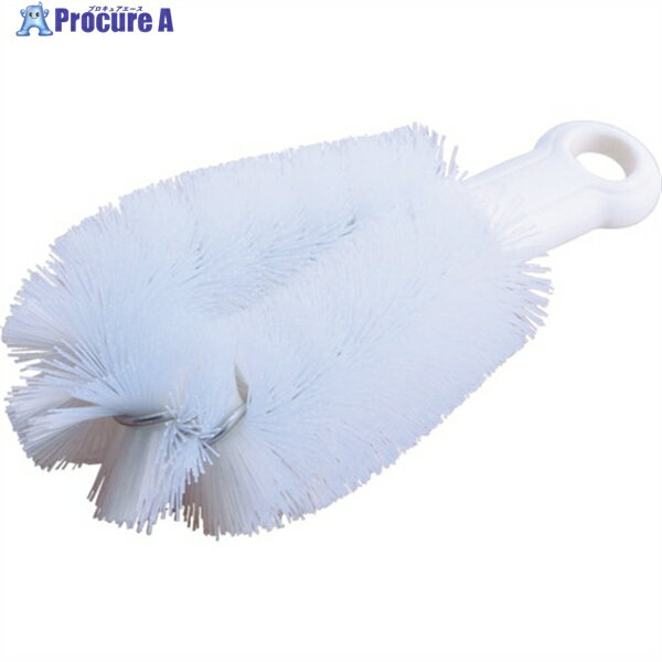 TRUSCO タワシブラシ ショートタイプ HACCP対応 ホワイト TTB-M-W 1個 ▼819-1540