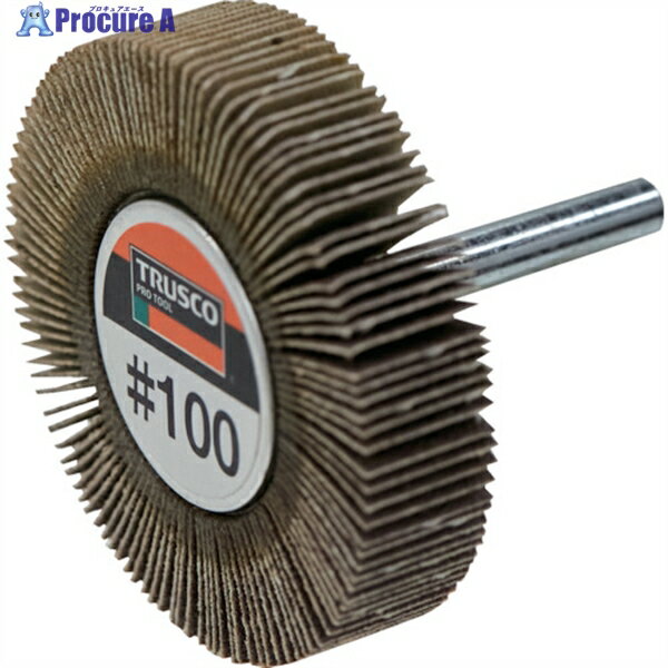 TRUSCO フラップホイール 外径60X幅15X軸径6 (5個入) #40 40# UF6015 #40 (5コイリ) 1箱 ▼114-7226