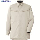 ミドリ安全 男女共用 ハーネス対応 長袖シャツ VES2591 上 シルバーグレー L VES2591-UE-L 1着 ▼149-3272