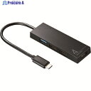 SANWA USBTypeCコンボハブ(4ポート) USB-3TCH7BK 1個 ▼203-2281