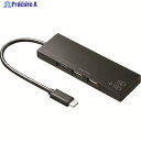 SANWA USB Type Cコンボハブ カードリーダー付き USB-3TCHC16BK 1個 ▼203-2484