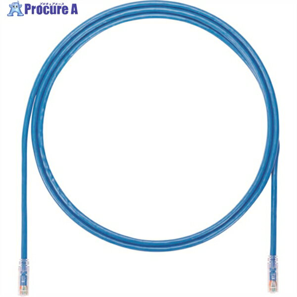 PANDUIT カテゴリ6A UTPパッチコード 24AWG単線 ケーブル径:Φ6.4mm 20m 青 UTP6AX20MBU UTP6AX20MBU 1本 ▼247-7349