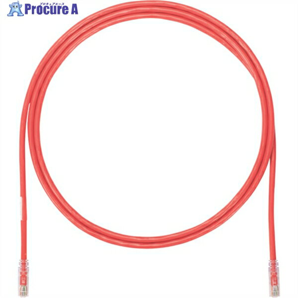 PANDUIT カテゴリ6A UTPパッチコード 24AWG単線 ケーブル径:Φ6.4mm 2m 赤 UTP6AX2MRD UTP6AX2MRD 1本 ▼247-7350