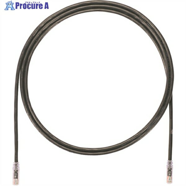PANDUIT カテゴリ6A UTPパッチコード 24AWG単線 ケーブル径:Φ6.4mm 3m 黒 UTP6AX3MBL UTP6AX3MBL 1本 ▼249-4052