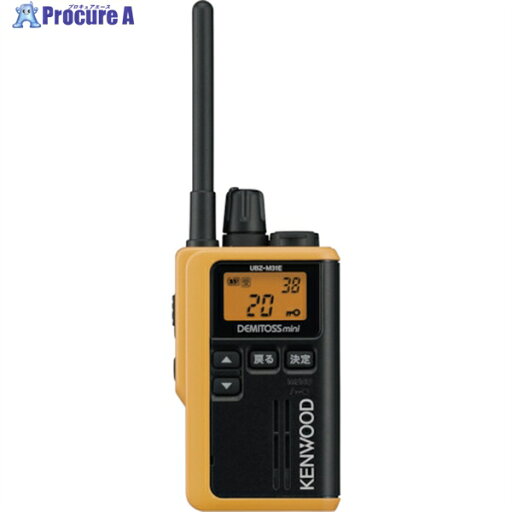 KENWOOD 特定小電力トランシーバー イエロー UBZ-M31EY 1台 ▼271-1317 KENWOOD 特定小電力トランシーバー イエロー UBZ-M31EY 1台 ▼271-1317