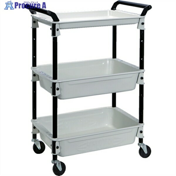 TRUSCO ツールワゴンロイヤル654×361×887深2浅1 ホワイト TWR-2-W 1台 ▼414-6107