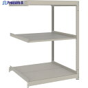TRUSCO スチールラック 薄型ラック(棚板分割タイプ、耐荷重100Kg)1200×875×H1500 3段連結 ネオグレー UL-5493B NG 1台 ◇▼662-5073(3)