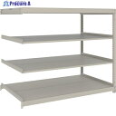 TRUSCO スチールラック 薄板ラック(棚板分割タイプ、耐荷重100Kg)1500×595×H1200 4段連結 ネオグレー UL-4564B NG 1台 ◇▼662-8212