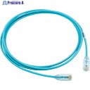 PANDUIT カテゴリ6細径パッチコード 2m パステルブルー UTP28SP2MPB UTP28SP2MPB 1本 ▼785-3378
