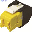 コーニング Cat6 RJ45モジュラージャック ツールレスタイプ 黄 VOL-OCK6-U-Y 1個 ▼787-6700