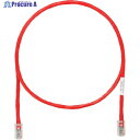PANDUIT カテゴリ5EUTPパッチコード 2m 赤 UTPCH2MRDY 1本 ▼818-0760