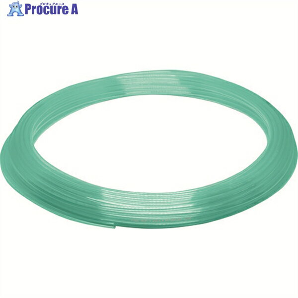 PISCO ソフトポリウレタンチューブ クリアグリーン 6×4 100M UC0640-100-CG 1本 ▼818-2384