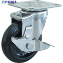 TRUSCO キャスター TYSシリーズ オールステンレス 自在 SP付 ゴム車150mm TYSB-SUS-150 1個 ▼818-5260