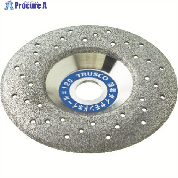 TRUSCO 溶着ダイヤモンドホイール 102X10X15 仕上げ研磨用 UFO-1A-120 1枚 ▼829-1373