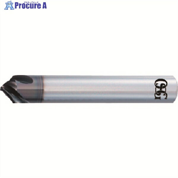 OSG WXLコート 面取りカッタ ポジタイプ レギュラ 3刃 先端径1mm 大端径6mm 全長50mm 9200106 W-HSCT-P 1X45X6(920...