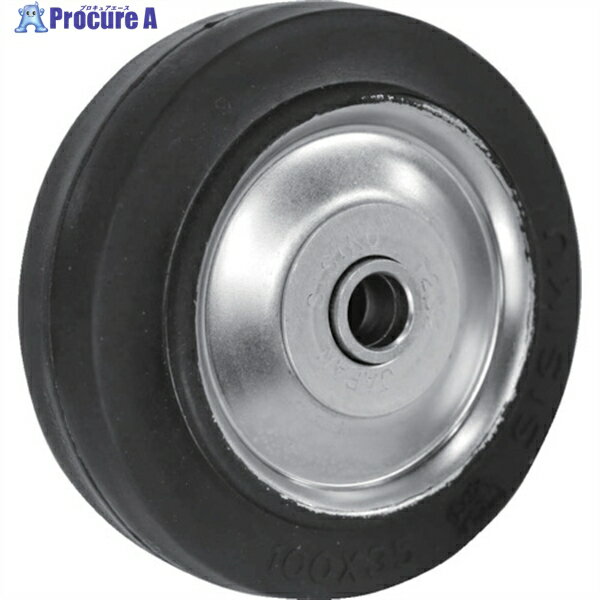 シシク ゴム車輪のみ 100径 W-100 1個 ▼137-3137