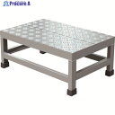 TRUSCO アルミ製溶接一体構造型作業台 縞板タイプ 一段(完成品) W600×D400×H250 WTDBC-6425 1台 ▼207-4492