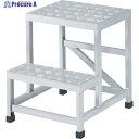TRUSCO アルミ製溶接一体構造型作業台 二段縞板タイプ(完成品) W500×D600×H500 WTDBC2-5650 1台 ▼256-2608