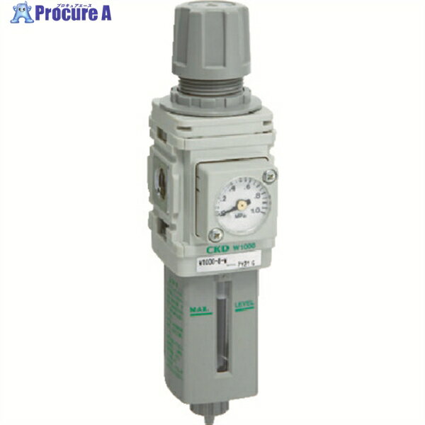 CKD フィルタレギュレータ W1000-8-W 1個 ▼355-9572