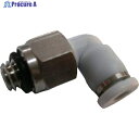 CONVUM チューブ継手 メイルエルボ 適合チューブ外径D:4mm 接続口径:M5×0.8 WPL04-M5C 1個 ▼375-6840