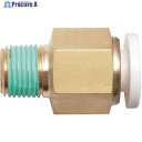 潤工社 ワンタッチ継手Wシリーズ ニップル 12mm PT1/8 WN-12-01 1個 ▼383-9853