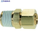 チヨダ スリーブコネクターニップル 8mm・R1/8 YPN-8-01 1個 ▼808-3145