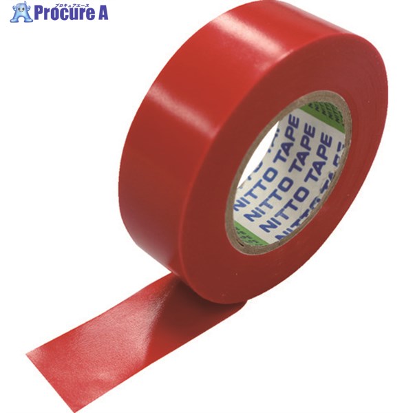 日東 脱鉛タイプビニールテープNo.21S 0.2mm×25mm×20m 赤 8巻入り 21-25R 1パック ▼171-7546