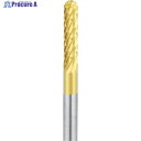 ナカニシ チタンコート超硬カッター 円筒先丸型 ダブルカット φ3×14×軸φ3 21222 1本 ▼311-1920
