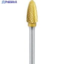 ナカニシ チタンコート超硬カッター 砲弾型 ダブルカット φ6.3×12.7×軸φ3 21245 1本 ▼311-1954