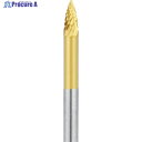 ナカニシ チタンコート超硬カッター 砲弾型 ダブルカット φ3×6×軸φ3 21261 1本 ▼311-1962
