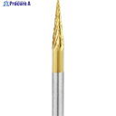 ナカニシ チタンコート超硬カッター テーパー型 ダブルカット φ3×11×軸φ3 14° 21271 1本 ▼311-1997