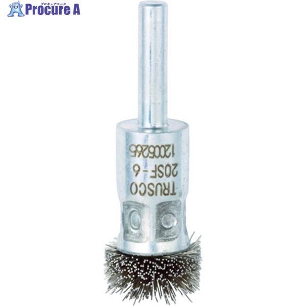 TRUSCO フラワー型 ステンレスブラシ 20パイ 20SF-6 1個 ▼415-2590