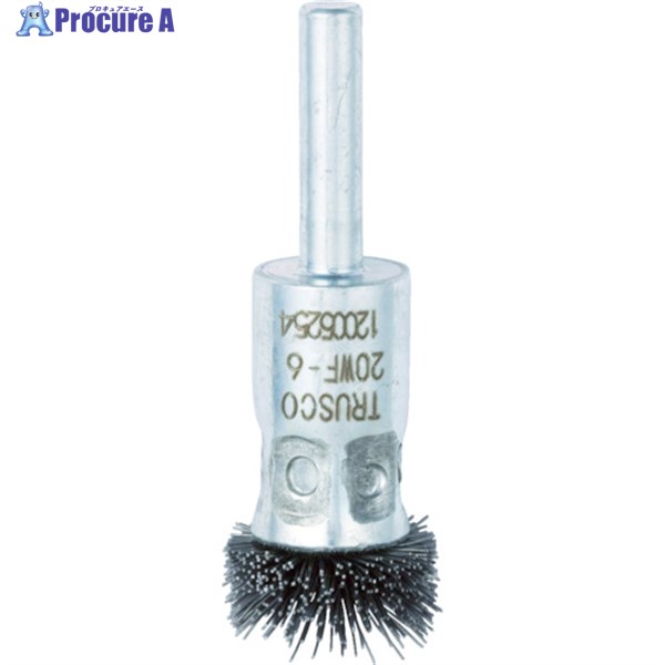 TRUSCO フラワー型 ワイヤーブラシ 20パイ 20WF-6 1個 ▼415-2603