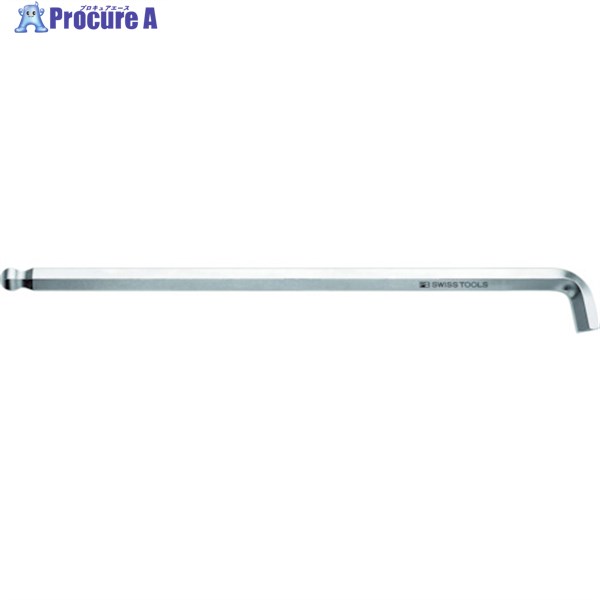 PBスイスツールズ ショートヘッドボール付ロング六角棒レンチ(日本語パック入り) 2212L-2.5-J 1本 ▼448-2174