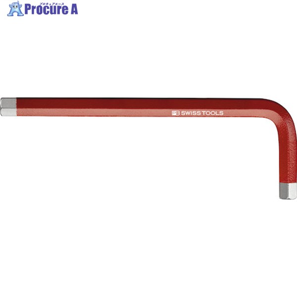 PBスイスツールズ 210-6-RE レインボー六角棒レンチ 赤色 210-6RB 1本 ▼554-4174