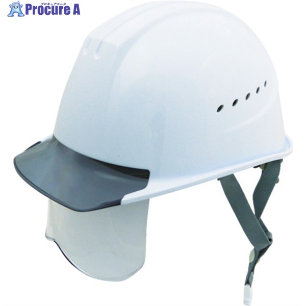 タニザワ エアライト搭載シールド面付ヘルメット ST#1610VJ-SH(EPA) 帽体色 ホワイト 1610VJ-SH-W3V2-J..