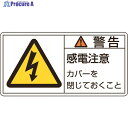 緑十字 PL警告ステッカー 警告・感電注意カバーを PL-111(大) 50×100mm 10枚組 201111 1組 ▼815-1088
