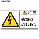 緑十字 PL警告ステッカー 注意・感電の恐れあり PL-113(大) 50×100mm 10枚組 201113 1組 ▼815-1090