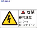 緑十字 PL警告ステッカー 危険・感電注意カバーを PL-107(小) 35×70mm 10枚組 203107 1組 ▼815-1196