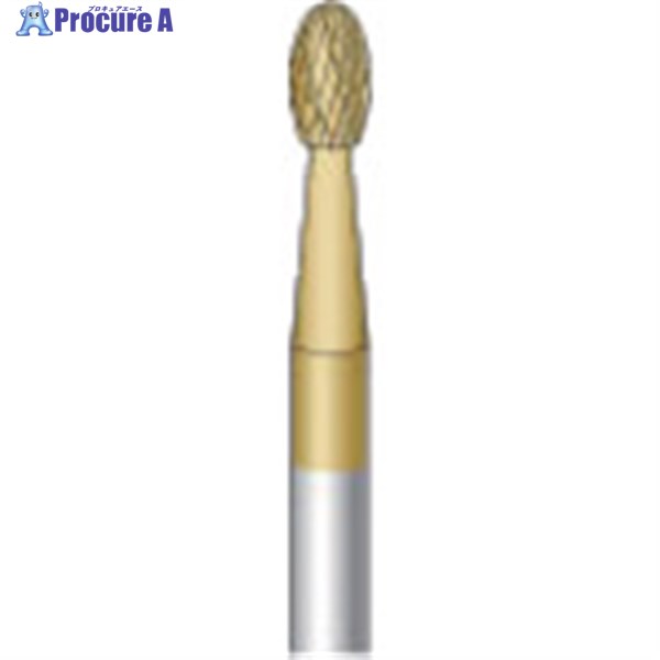 ナカニシ チタンコート超硬カッター 楕円型 ダブルカット φ3×5.5×軸φ3 21231 1本 ▼829-2937