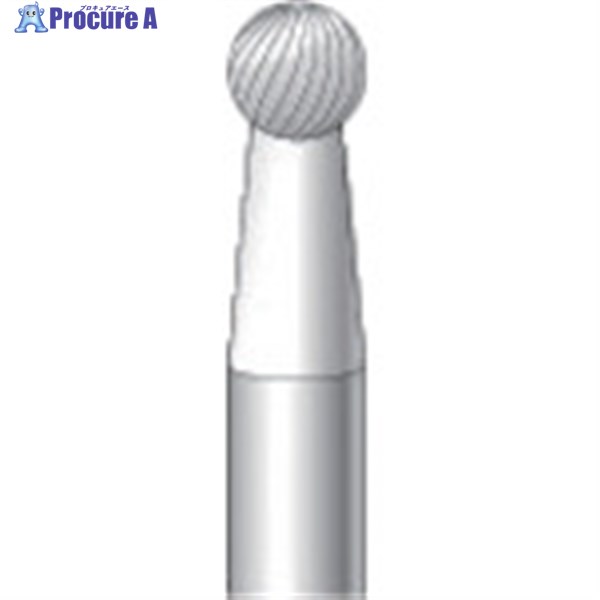 ナカニシ チタンコート超硬カッター 球型 シングルカット φ6×軸φ6 21601 1本 ▼829-2942