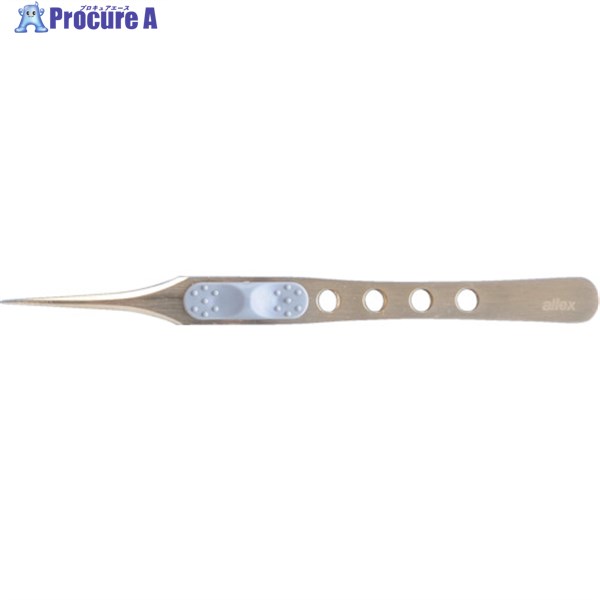 ALLEX ピンセット P-2T(チタンコート) 全長115mm 21106 1本 ▼836-6534
